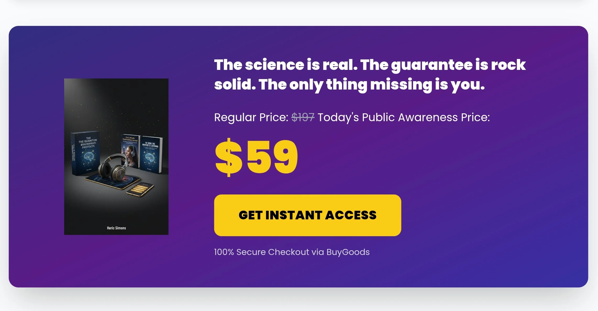 Quantum Brainwave Protocol™ pricing